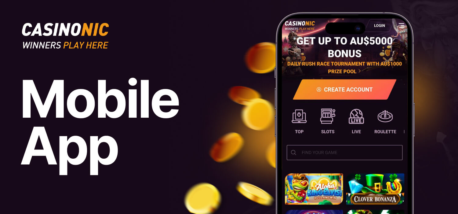 Extensive information about Casinonic mobile app