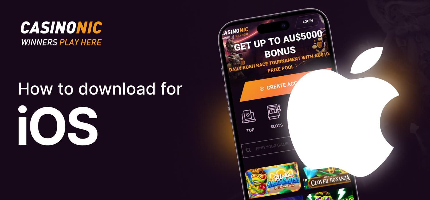 Detailed instructions how to download and install Casinonic app for iOS